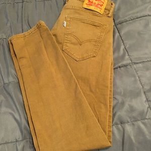 Levi 512 Boys Jean khaki size 29w 32L